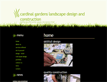 Tablet Screenshot of cardinalgardens.com